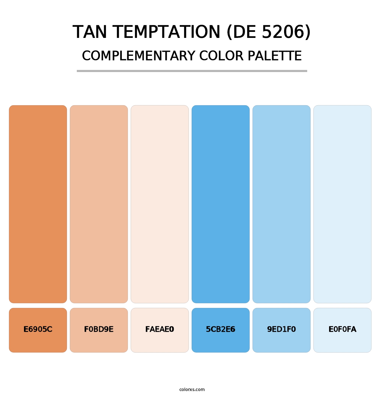 Tan Temptation (DE 5206) - Complementary Color Palette