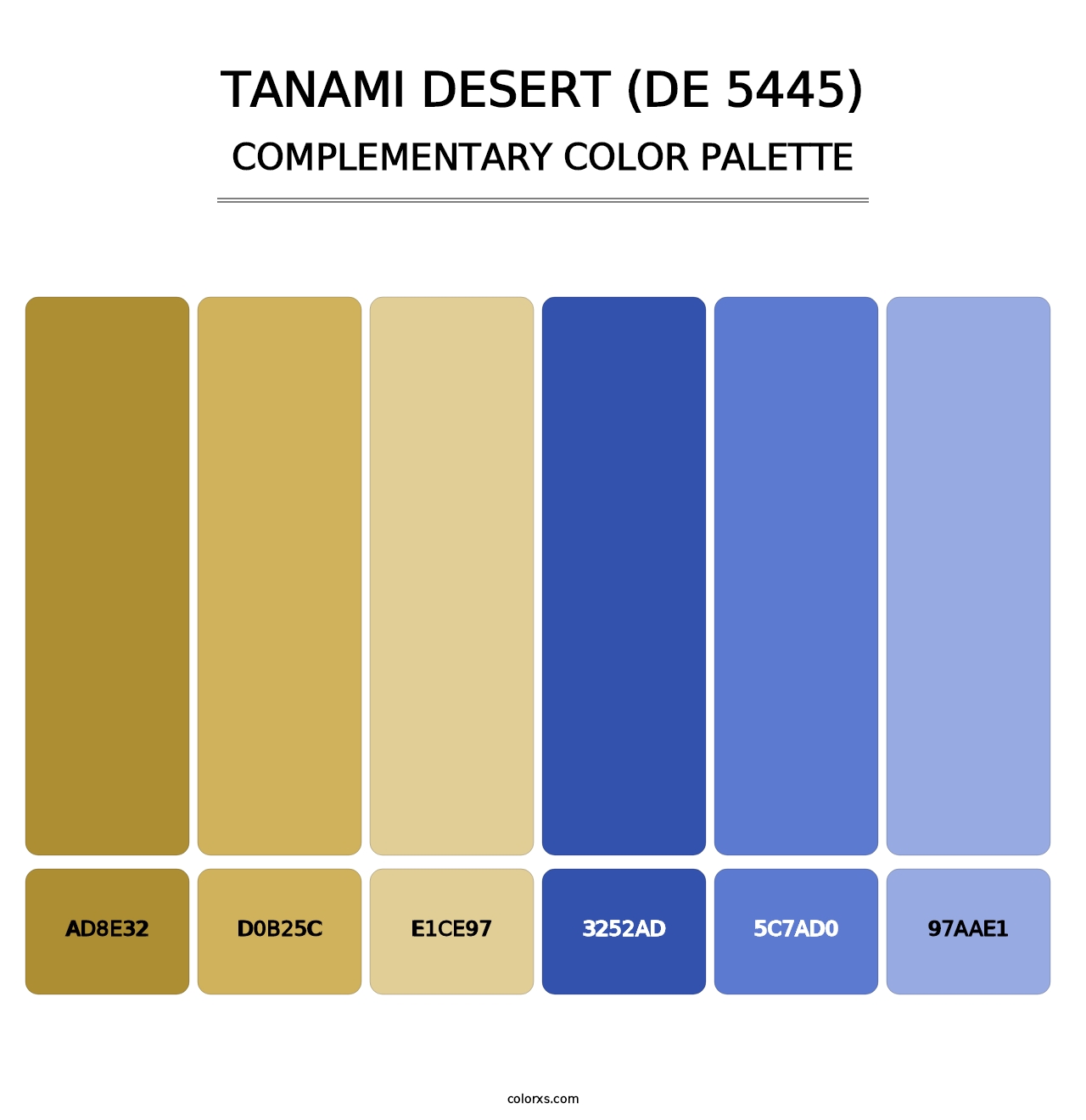 Tanami Desert (DE 5445) - Complementary Color Palette