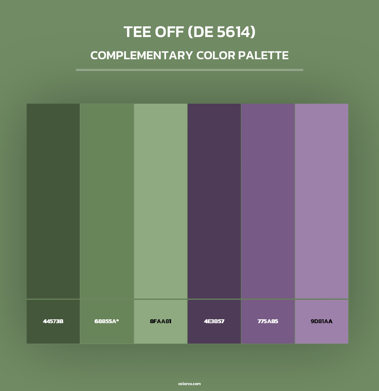 Tee Off (DE 5614) - Complementary Color Palette