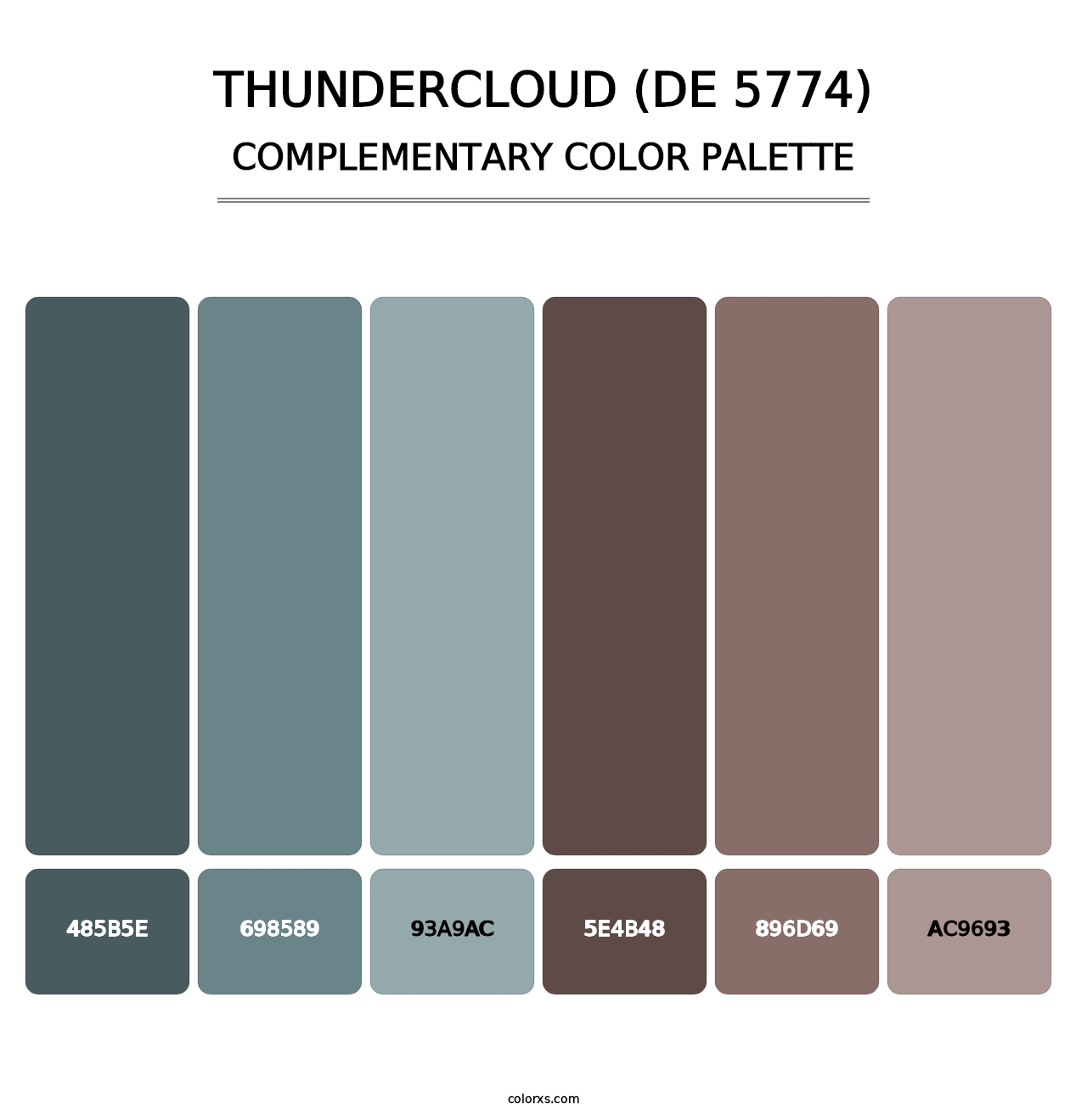 Thundercloud (DE 5774) - Complementary Color Palette