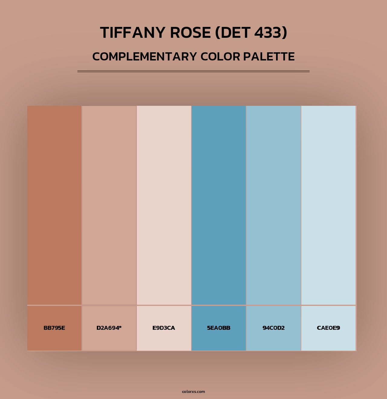 Tiffany Rose (DET 433) - Complementary Color Palette