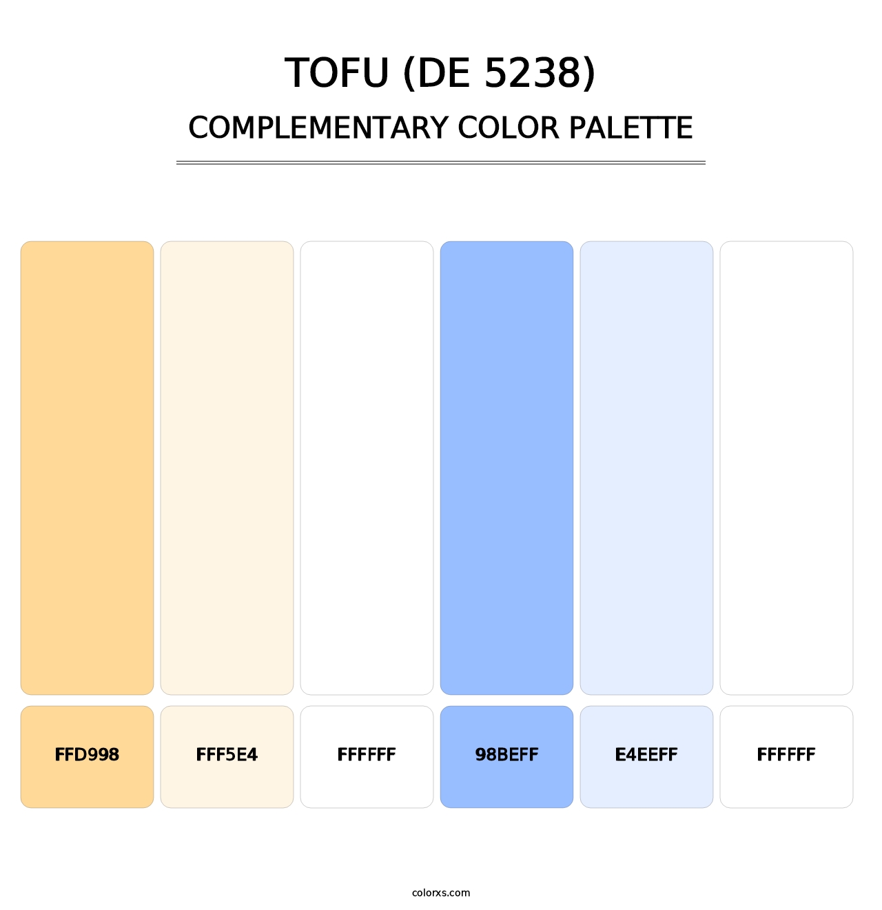 Tofu (DE 5238) - Complementary Color Palette