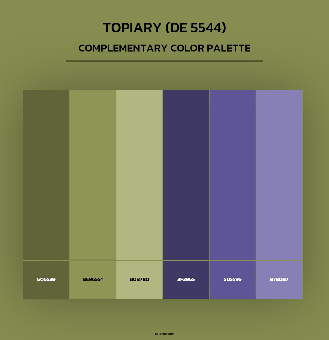 Topiary (DE 5544) - Complementary Color Palette