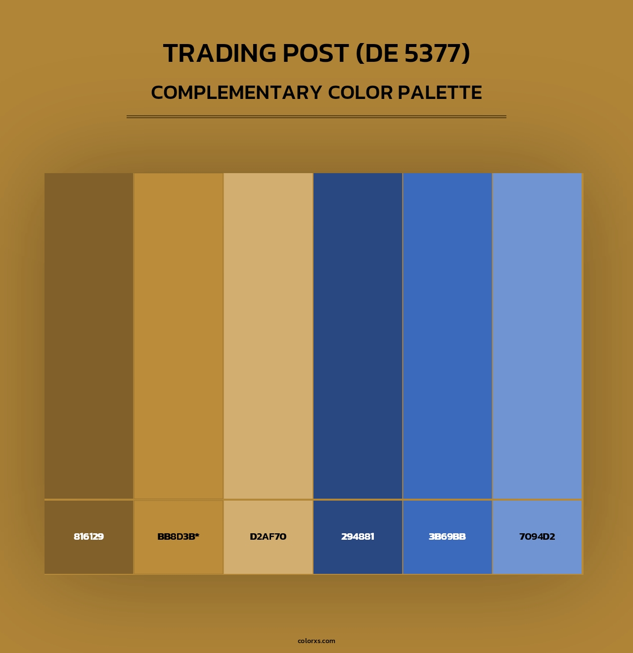 Trading Post (DE 5377) - Complementary Color Palette