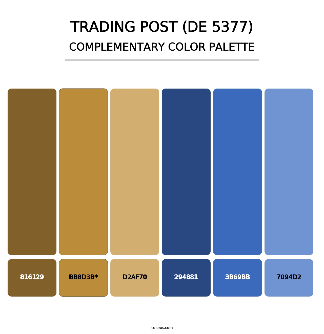 Trading Post (DE 5377) - Complementary Color Palette