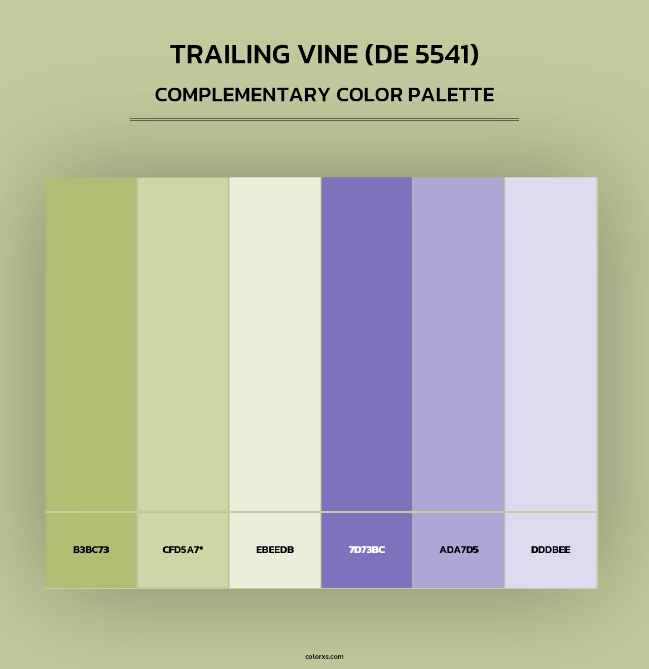 Trailing Vine (DE 5541) - Complementary Color Palette