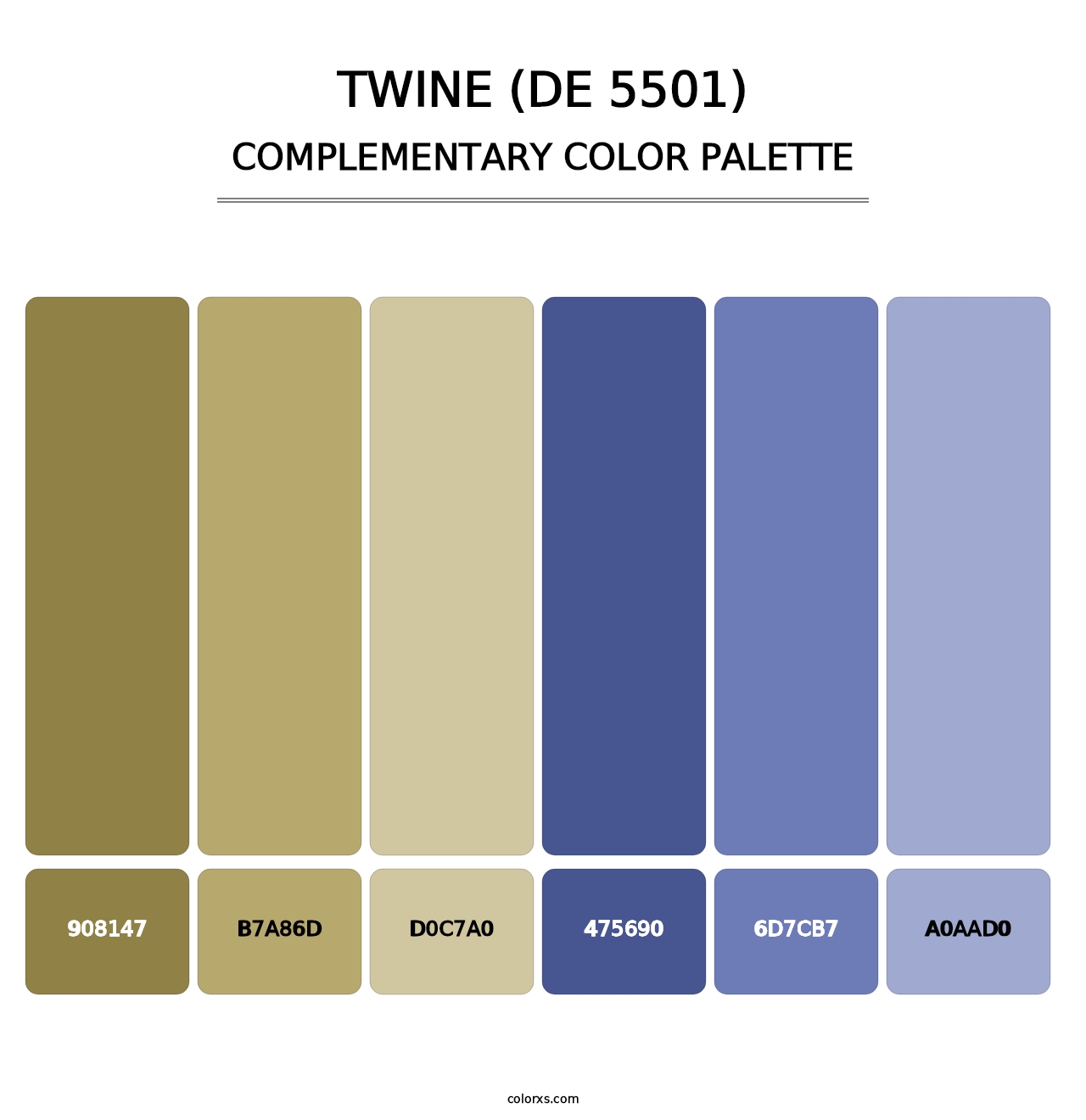 Twine (DE 5501) - Complementary Color Palette