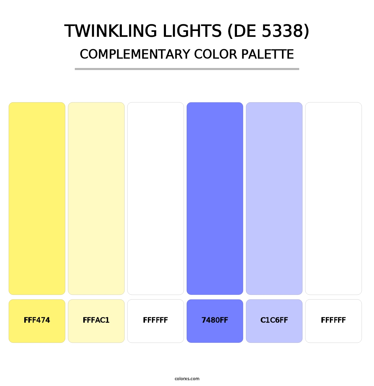 Twinkling Lights (DE 5338) - Complementary Color Palette