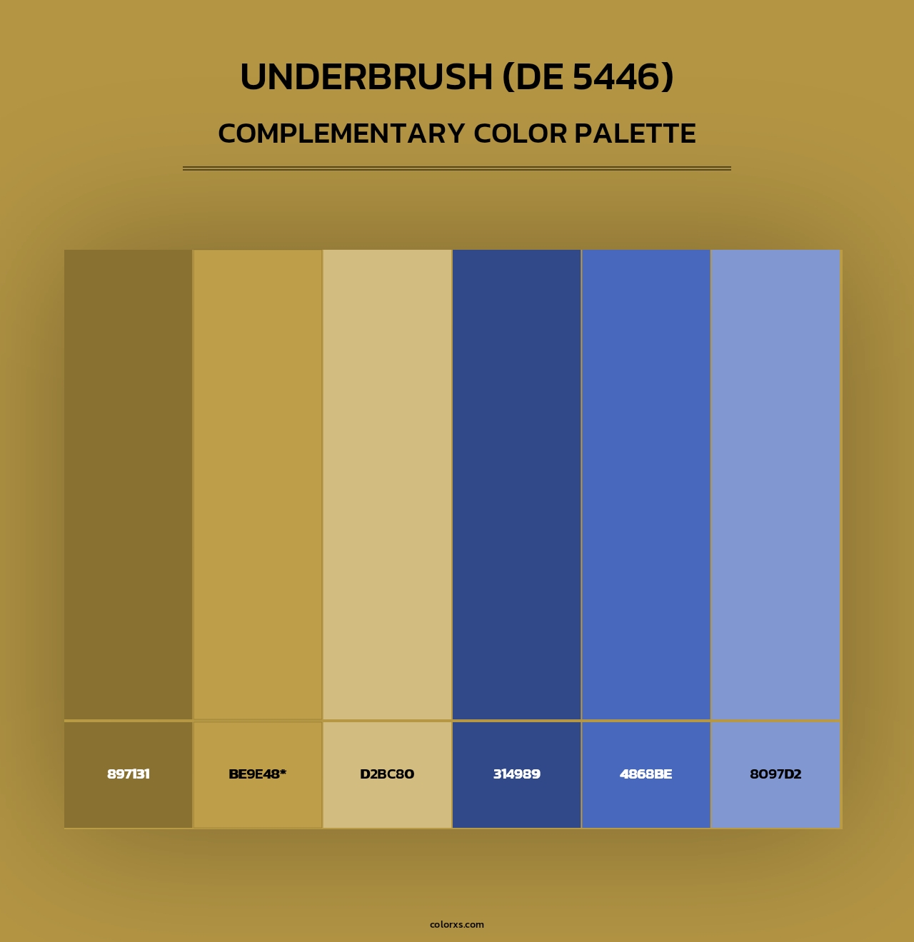 Underbrush (DE 5446) - Complementary Color Palette