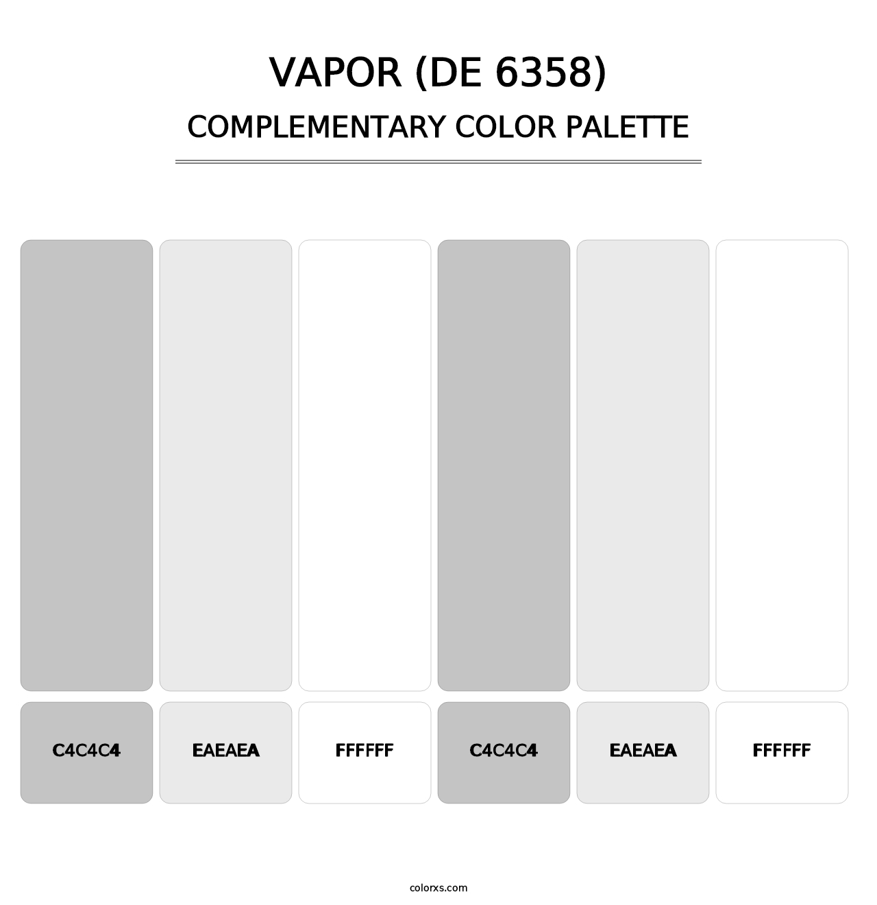 Vapor (DE 6358) - Complementary Color Palette