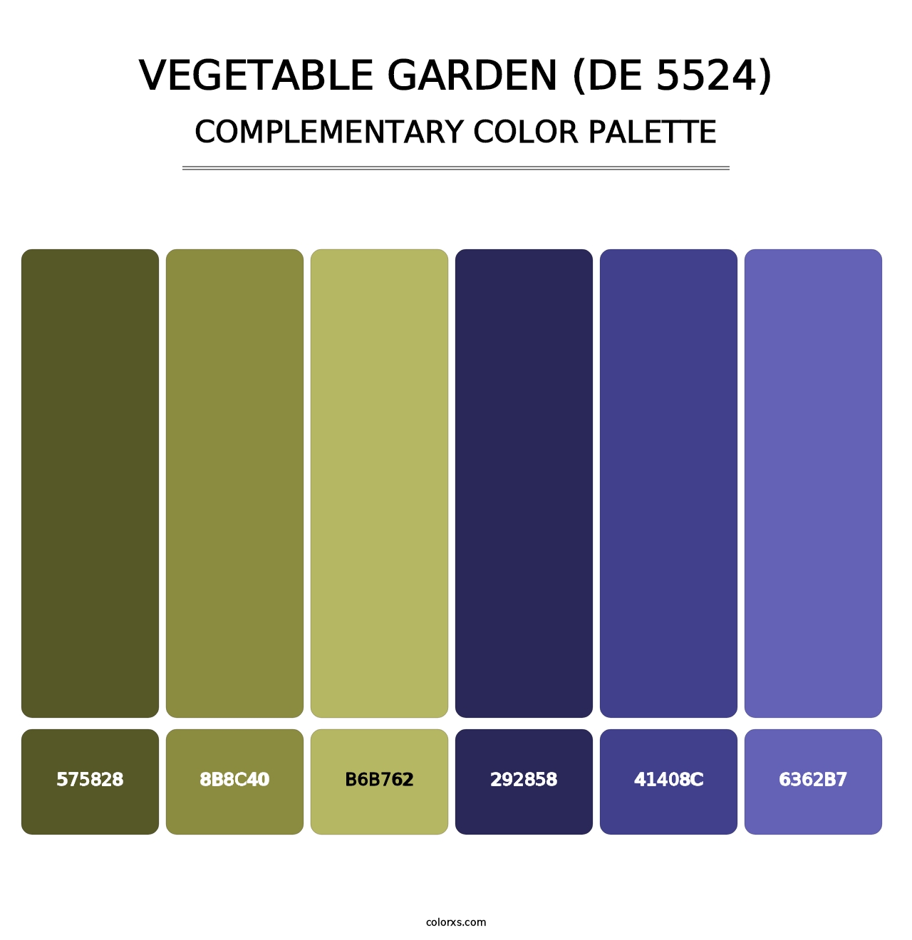 Vegetable Garden (DE 5524) - Complementary Color Palette
