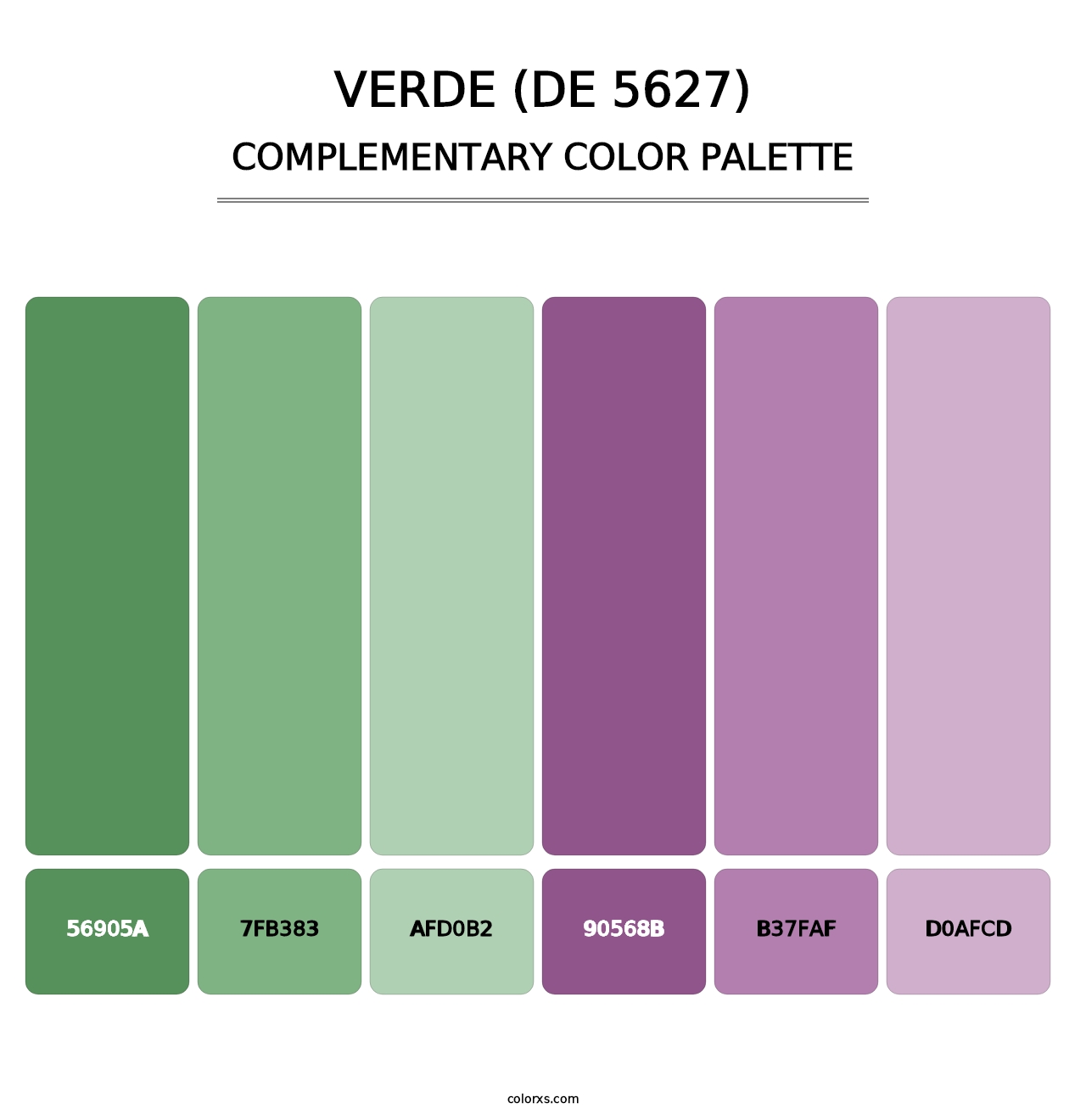 Verde (DE 5627) - Complementary Color Palette