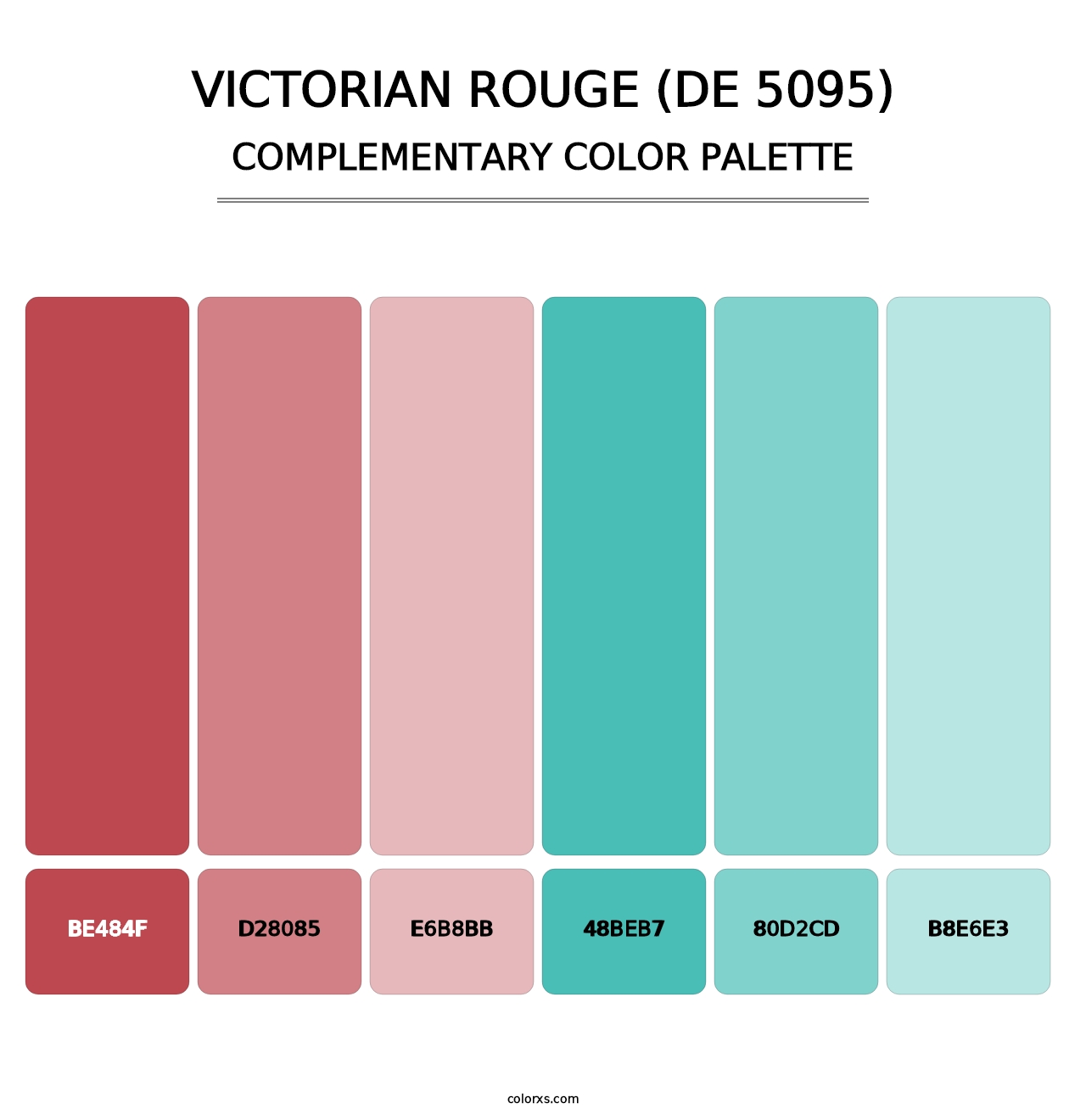 Victorian Rouge (DE 5095) - Complementary Color Palette