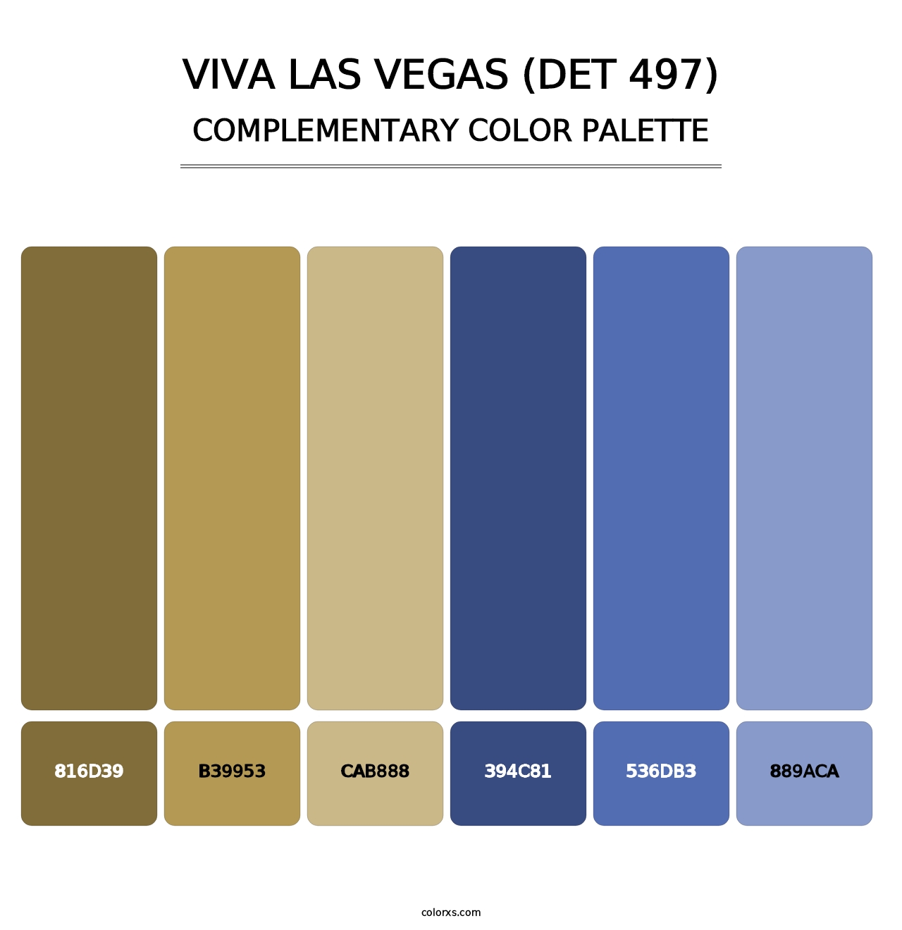 Viva Las Vegas (DET 497) - Complementary Color Palette