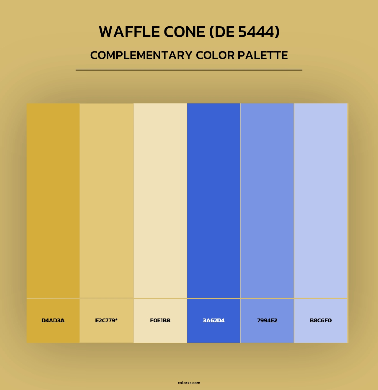 Waffle Cone (DE 5444) - Complementary Color Palette
