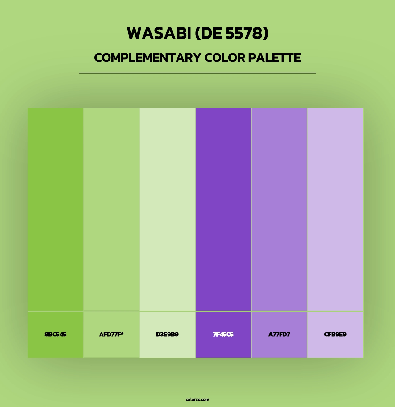 Wasabi (DE 5578) - Complementary Color Palette