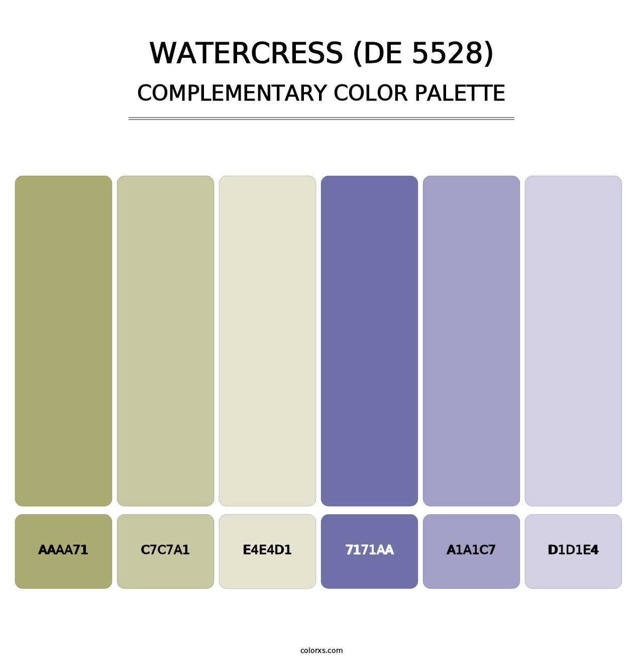 Watercress (DE 5528) - Complementary Color Palette