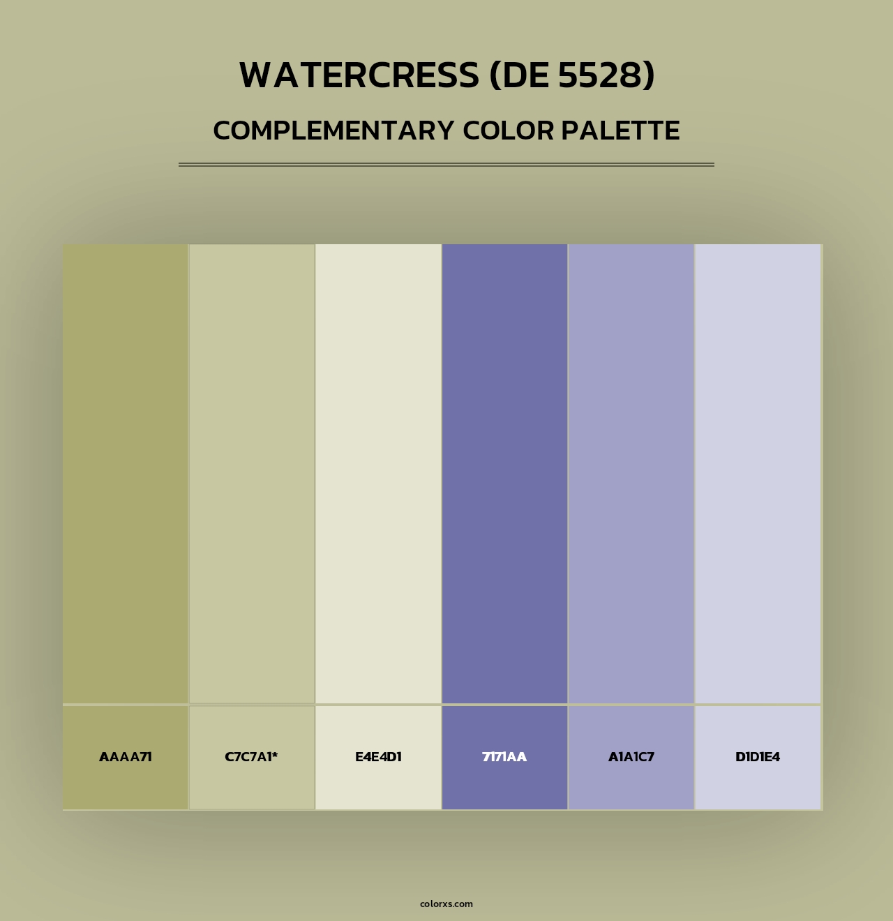 Watercress (DE 5528) - Complementary Color Palette
