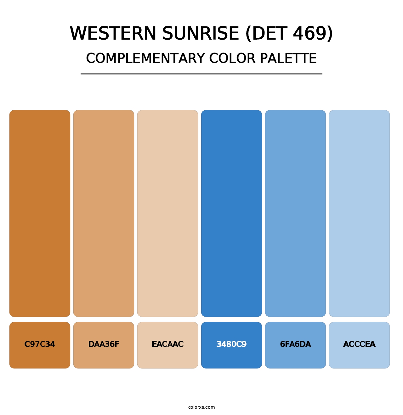 Western Sunrise (DET 469) - Complementary Color Palette