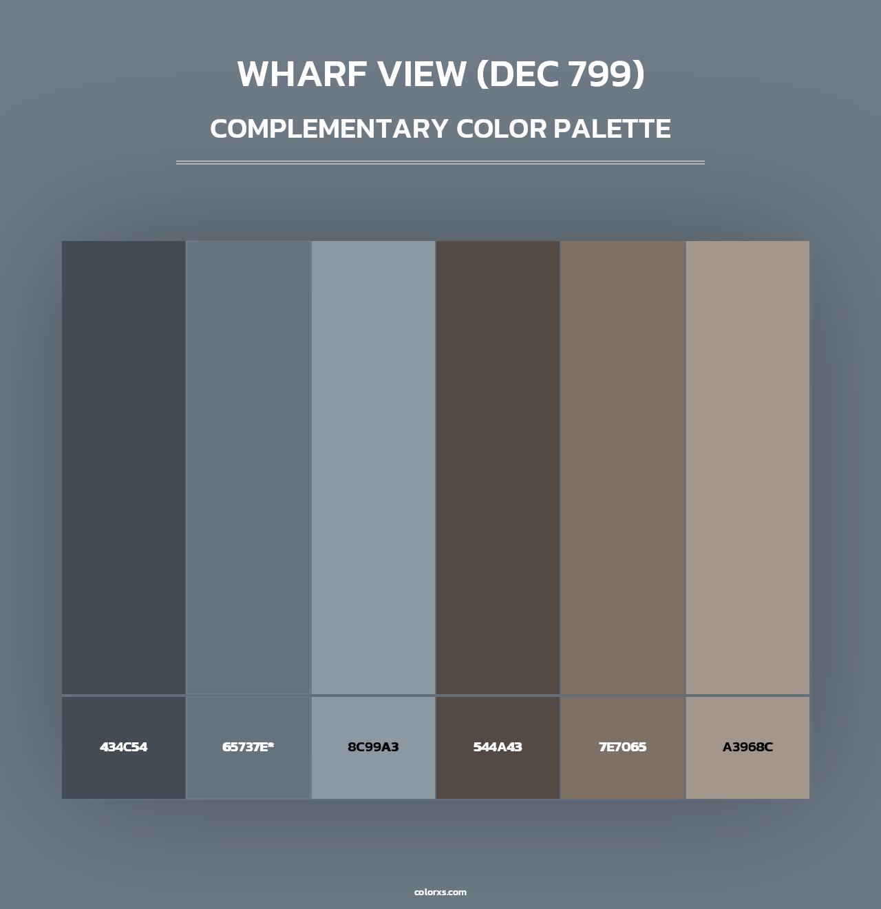 Wharf View (DEC 799) - Complementary Color Palette