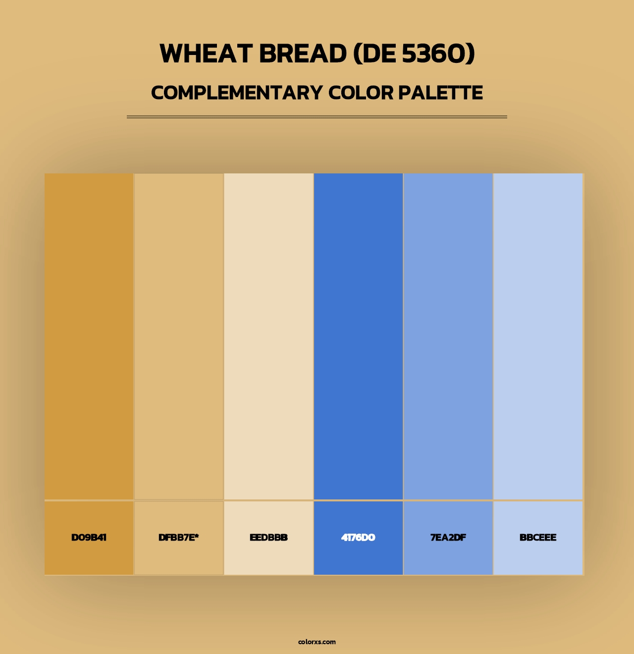 Wheat Bread (DE 5360) - Complementary Color Palette
