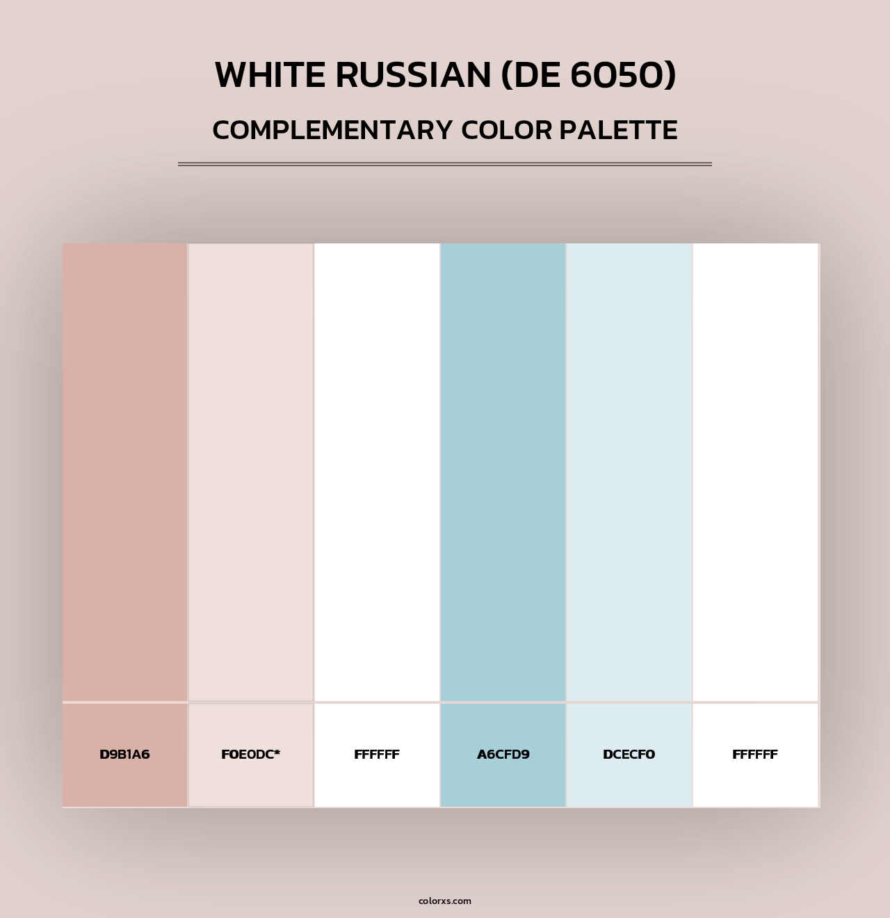 White Russian (DE 6050) - Complementary Color Palette