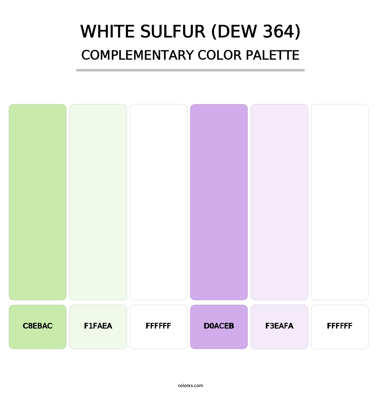White Sulfur (DEW 364) - Complementary Color Palette