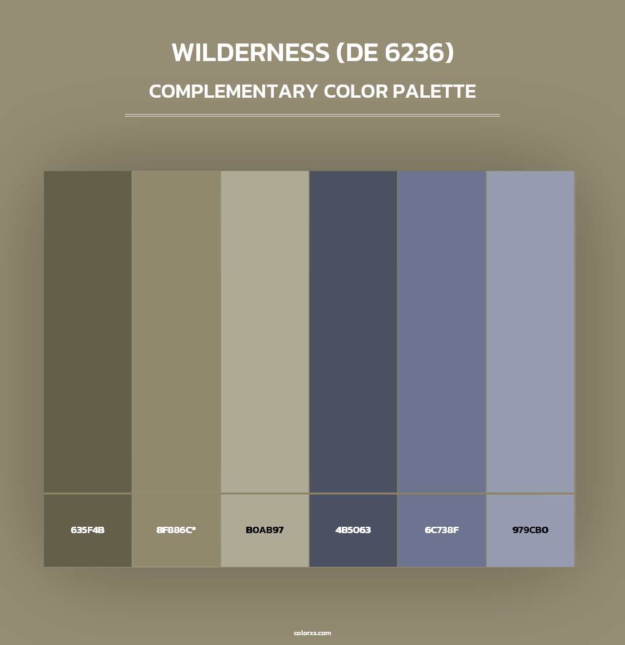 Wilderness (DE 6236) - Complementary Color Palette