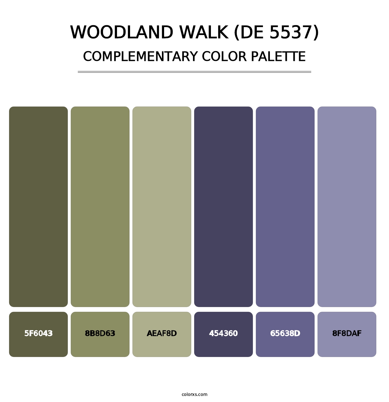 Woodland Walk (DE 5537) - Complementary Color Palette