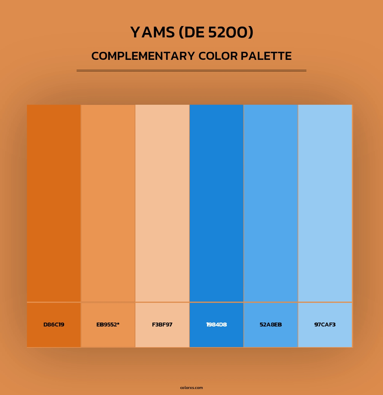 Yams (DE 5200) - Complementary Color Palette