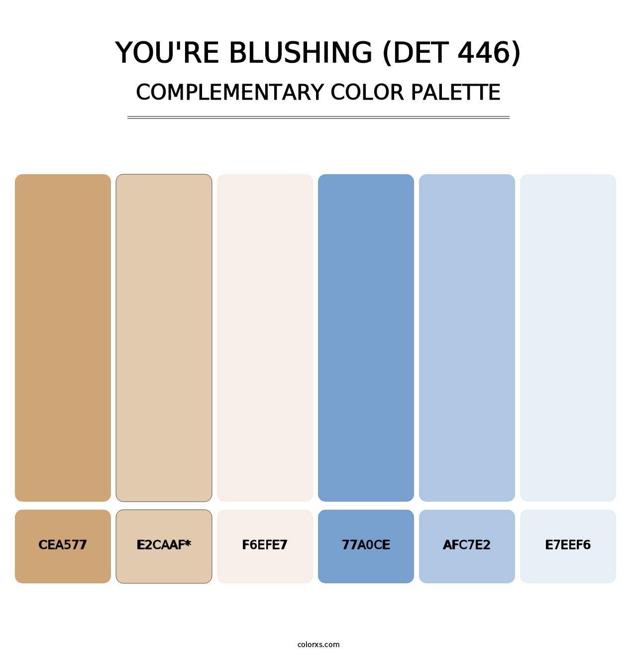 You're Blushing (DET 446) - Complementary Color Palette