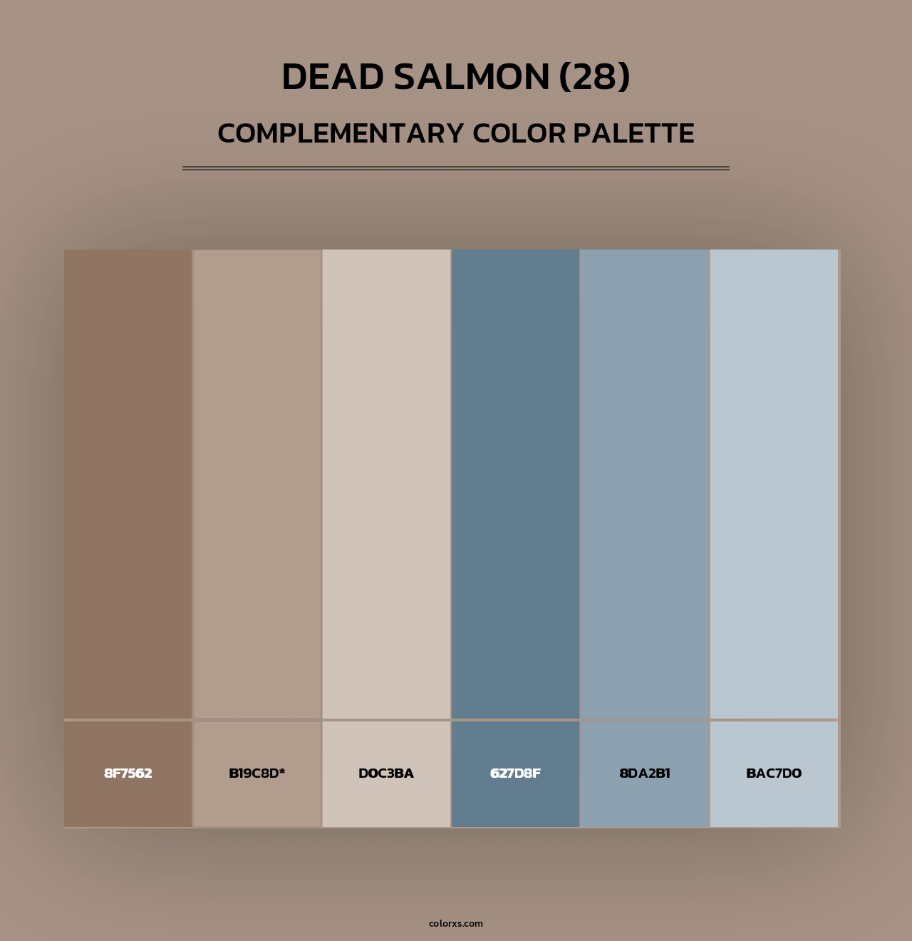 Dead Salmon (28) - Complementary Color Palette
