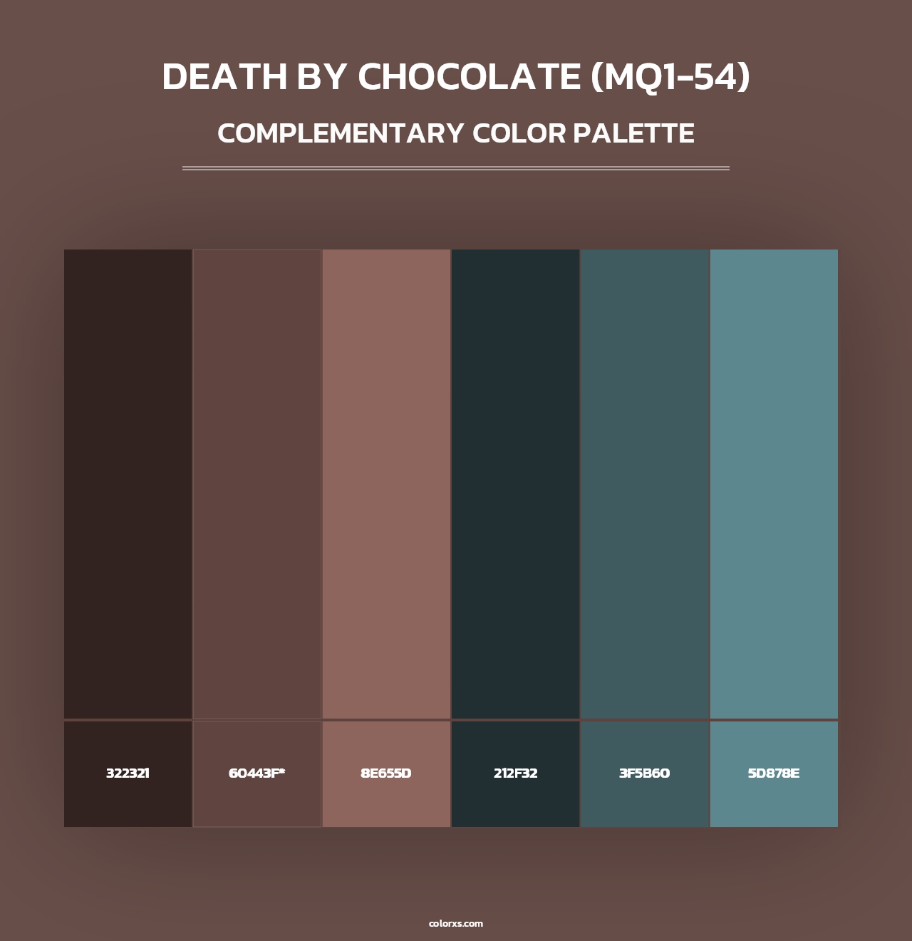 Death By Chocolate (MQ1-54) - Complementary Color Palette