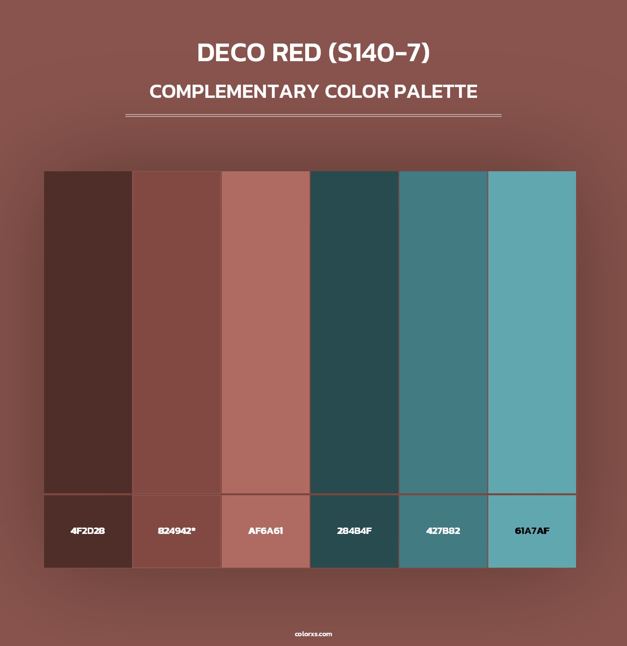 Deco Red (S140-7) - Complementary Color Palette