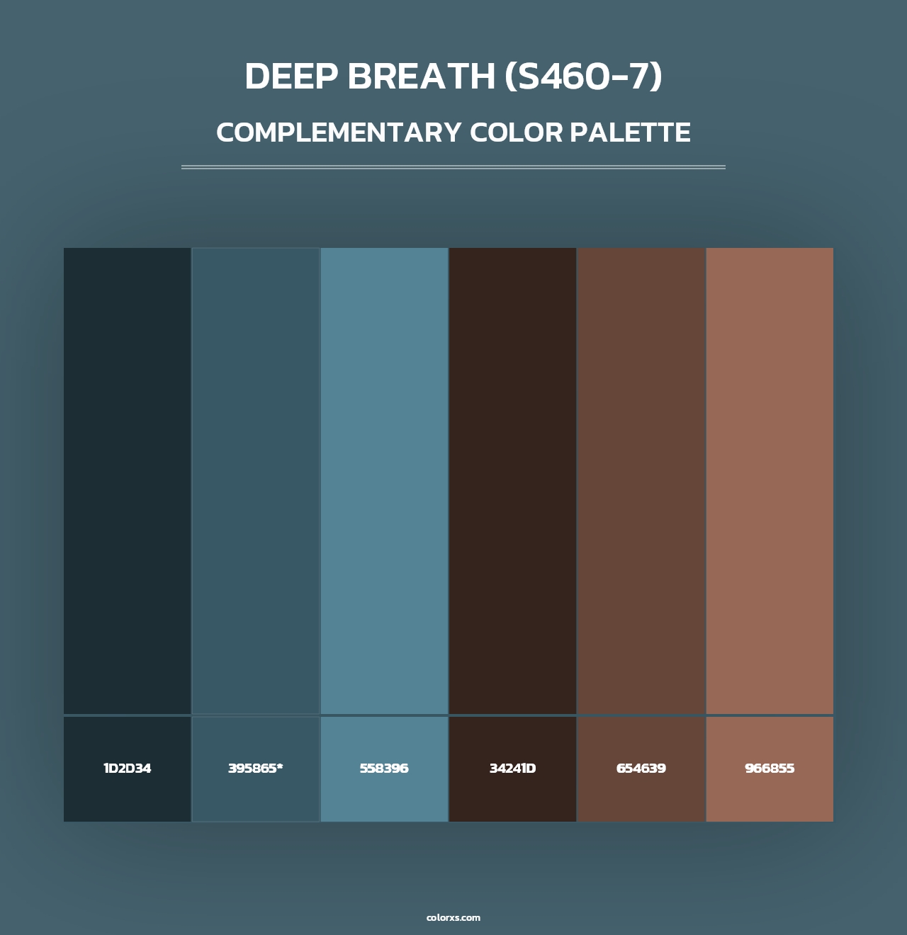 Deep Breath (S460-7) - Complementary Color Palette