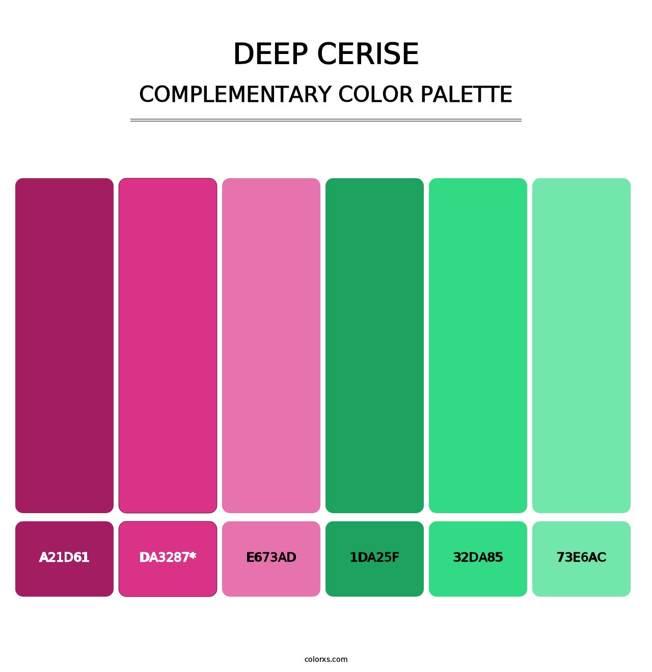 Deep Cerise - Complementary Color Palette