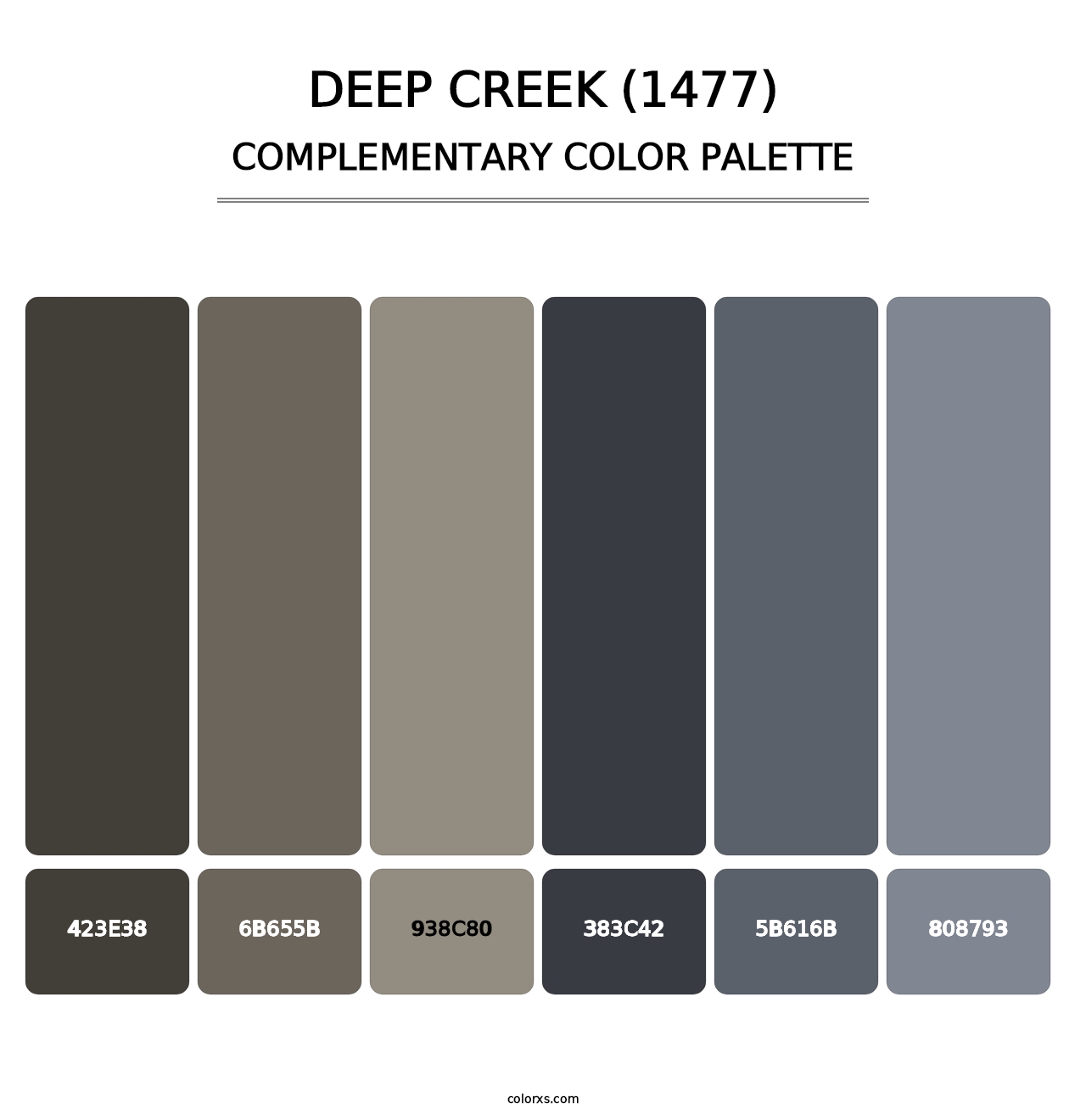 Deep Creek (1477) - Complementary Color Palette