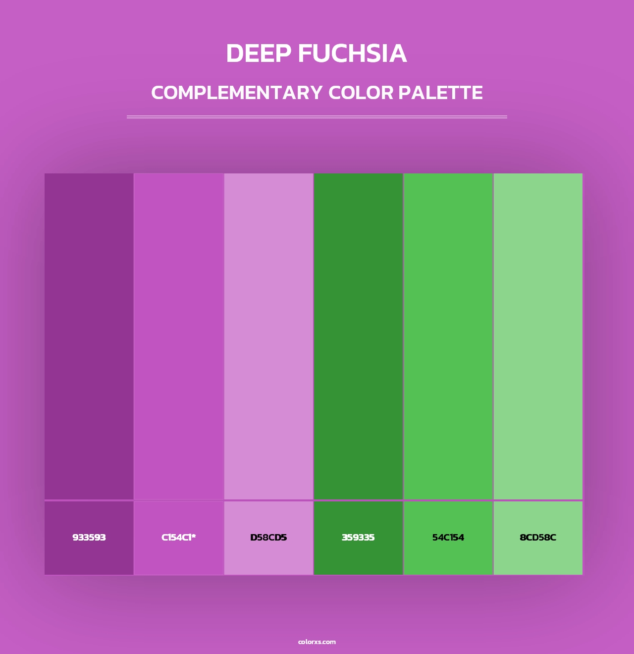 Deep Fuchsia - Complementary Color Palette