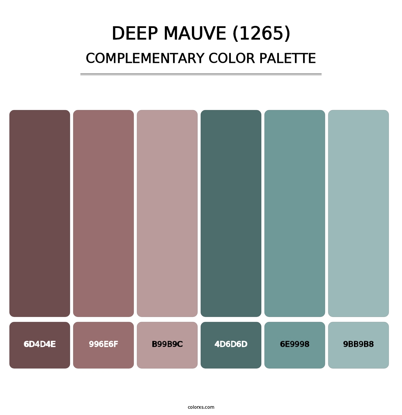 Deep Mauve (1265) - Complementary Color Palette