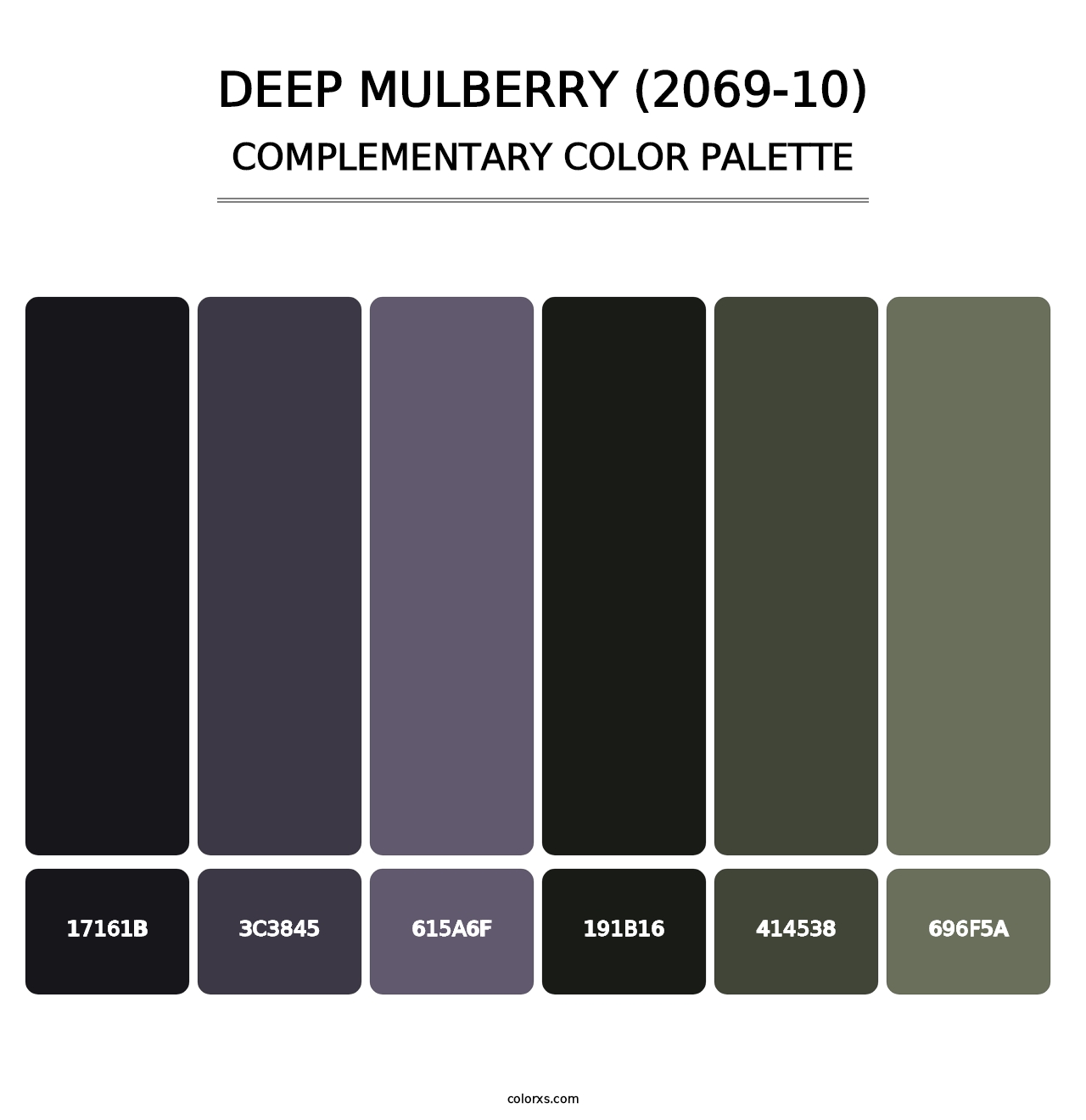 Deep Mulberry (2069-10) - Complementary Color Palette