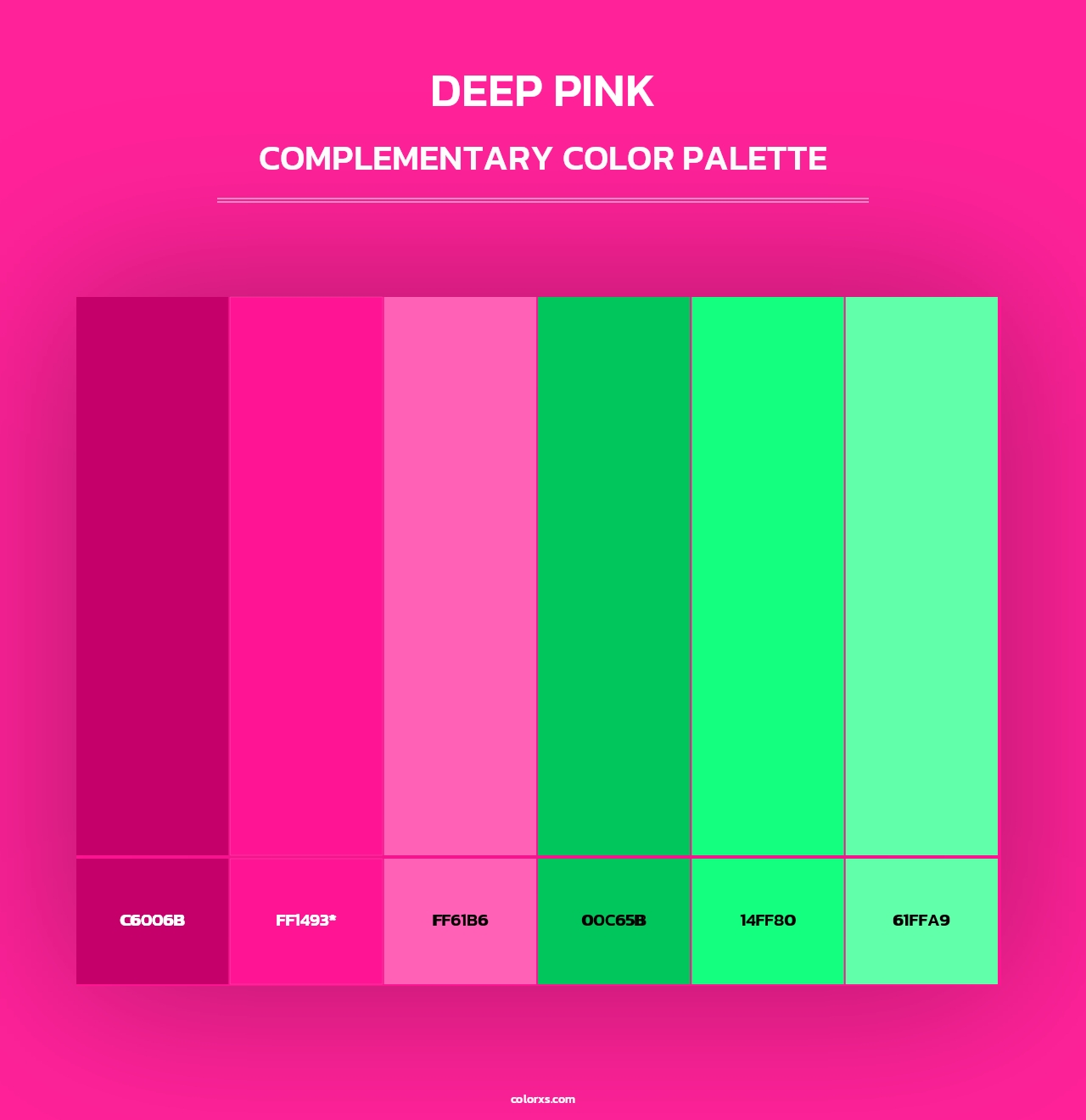 Deep Pink - Complementary Color Palette