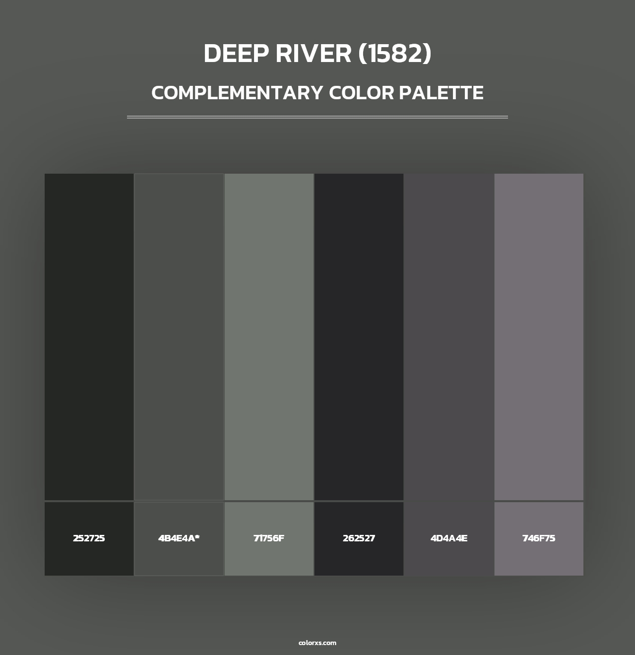 Deep River (1582) - Complementary Color Palette