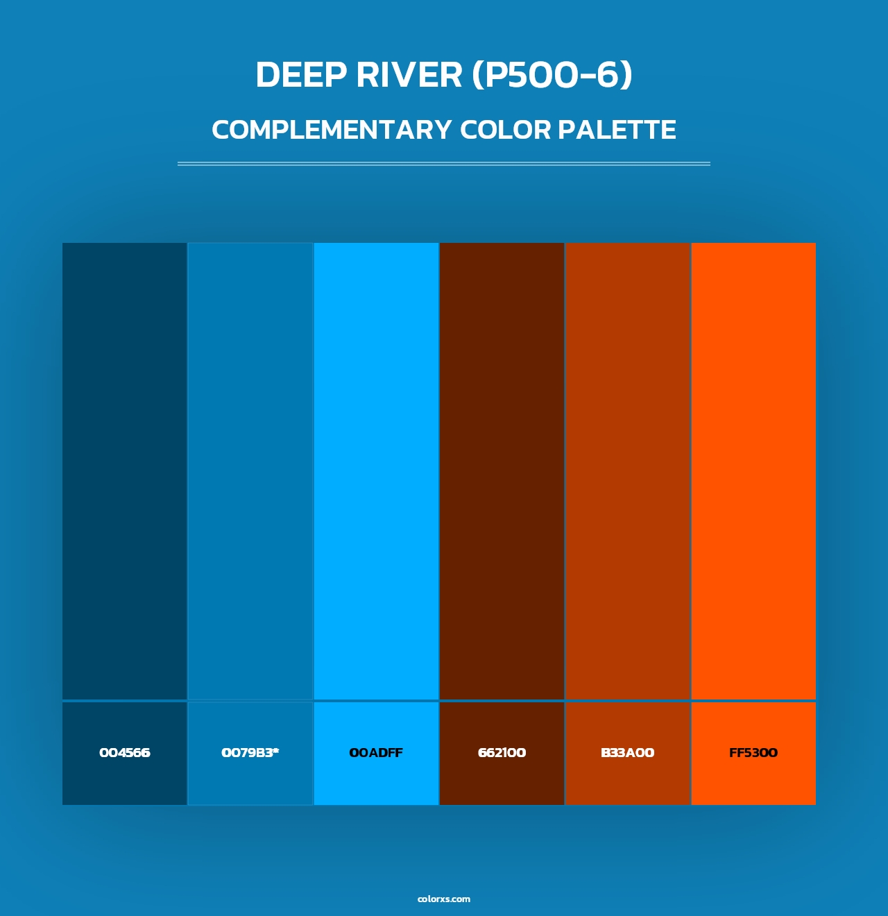 Deep River (P500-6) - Complementary Color Palette