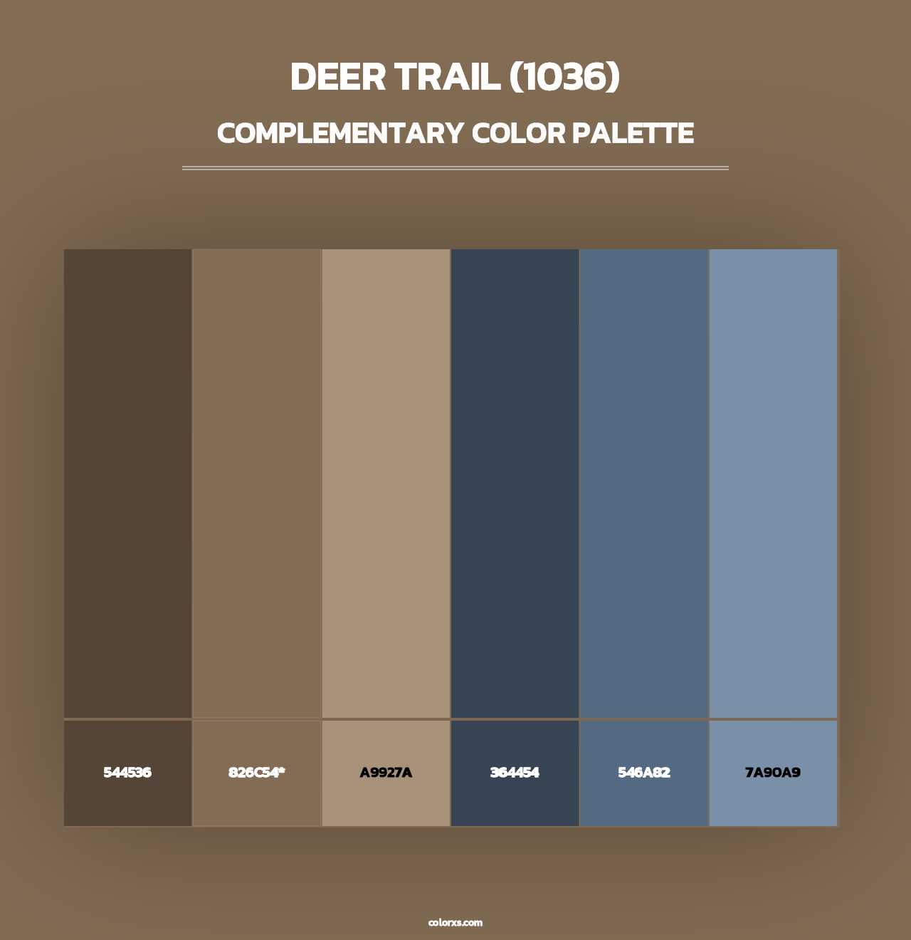 Deer Trail (1036) - Complementary Color Palette