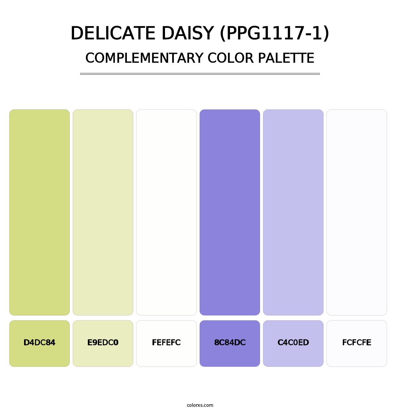 Delicate Daisy (PPG1117-1) - Complementary Color Palette