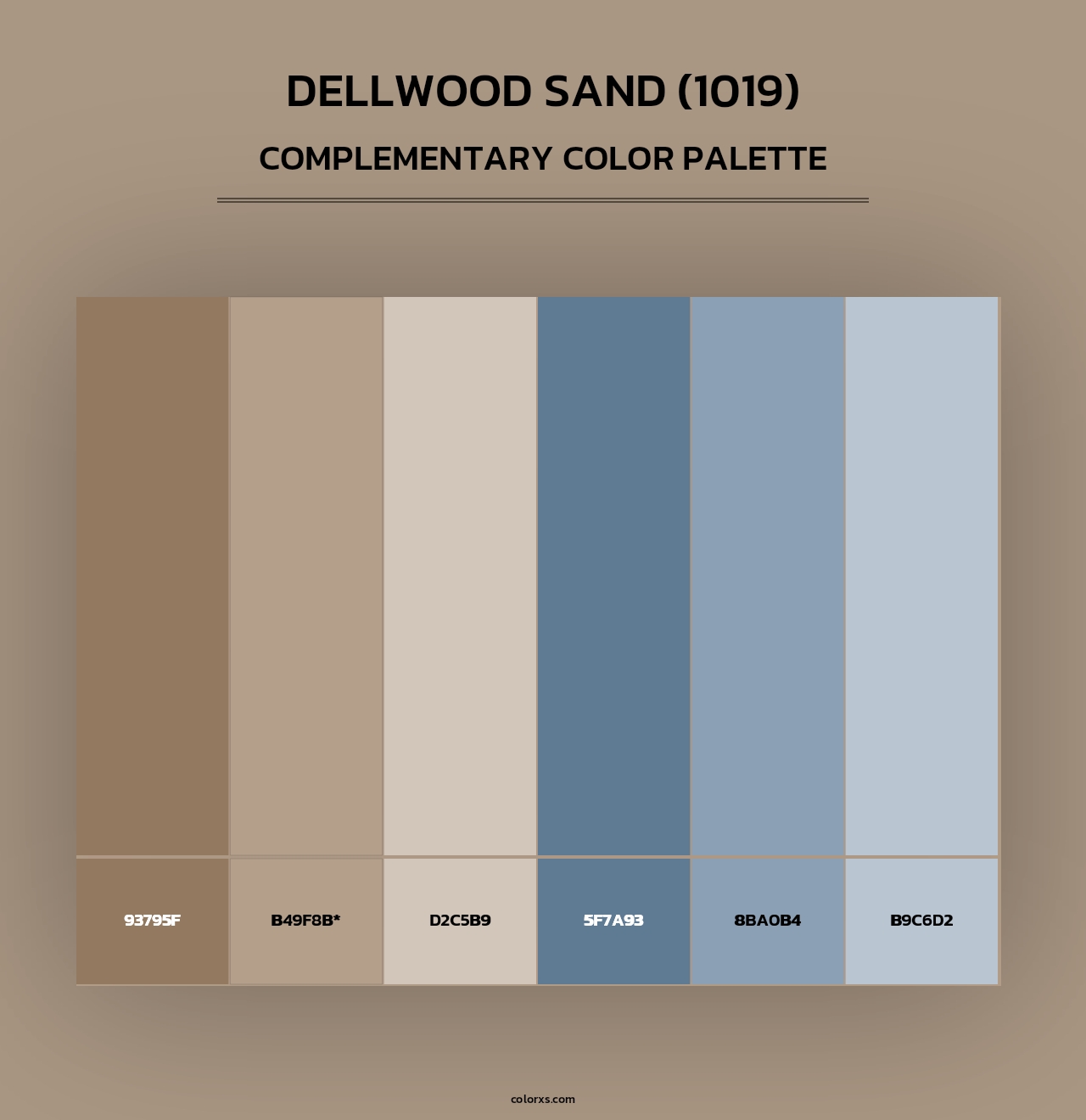 Dellwood Sand (1019) - Complementary Color Palette