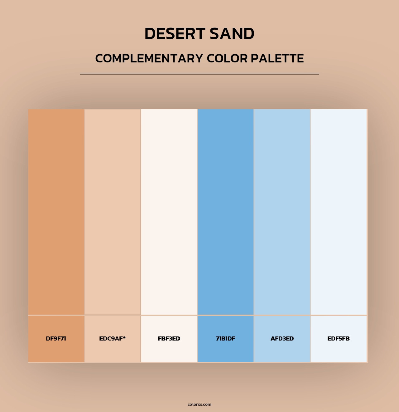 Desert Sand - Complementary Color Palette