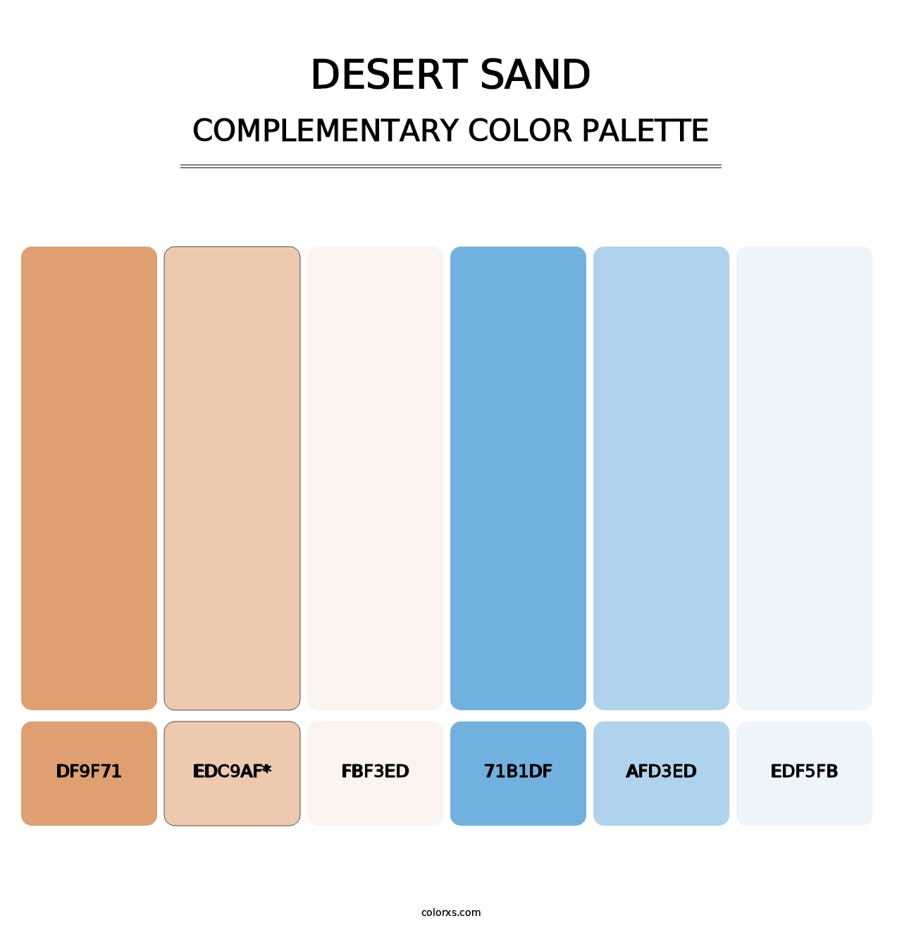 Desert Sand - Complementary Color Palette