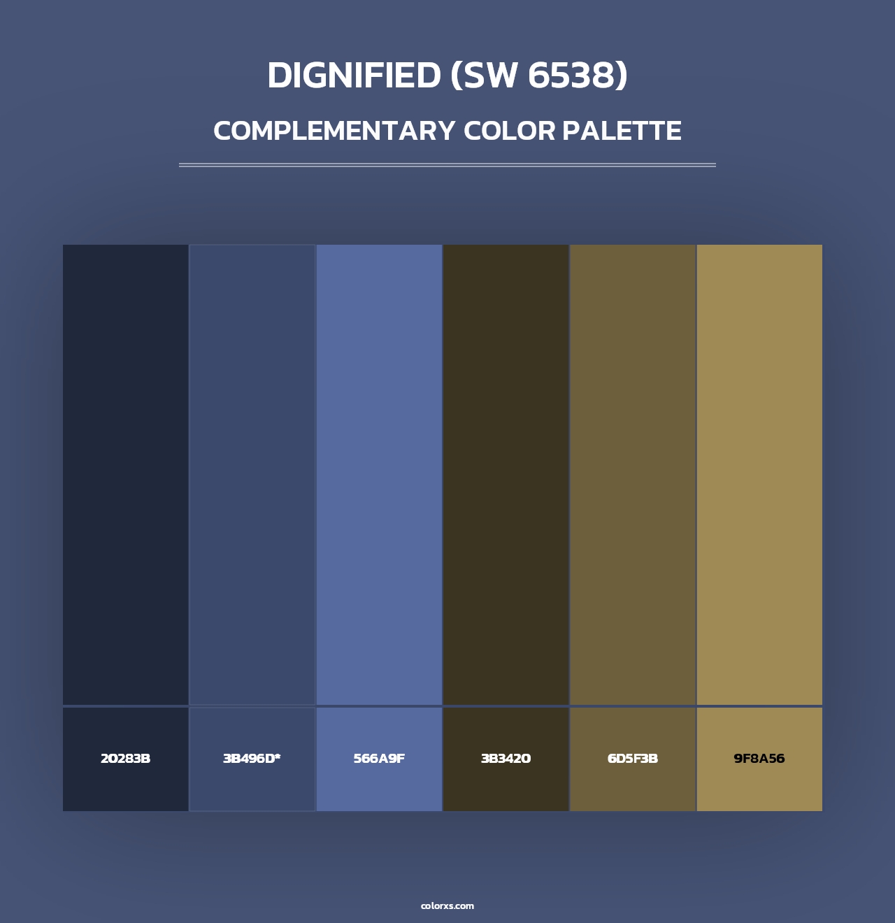 Dignified (SW 6538) - Complementary Color Palette