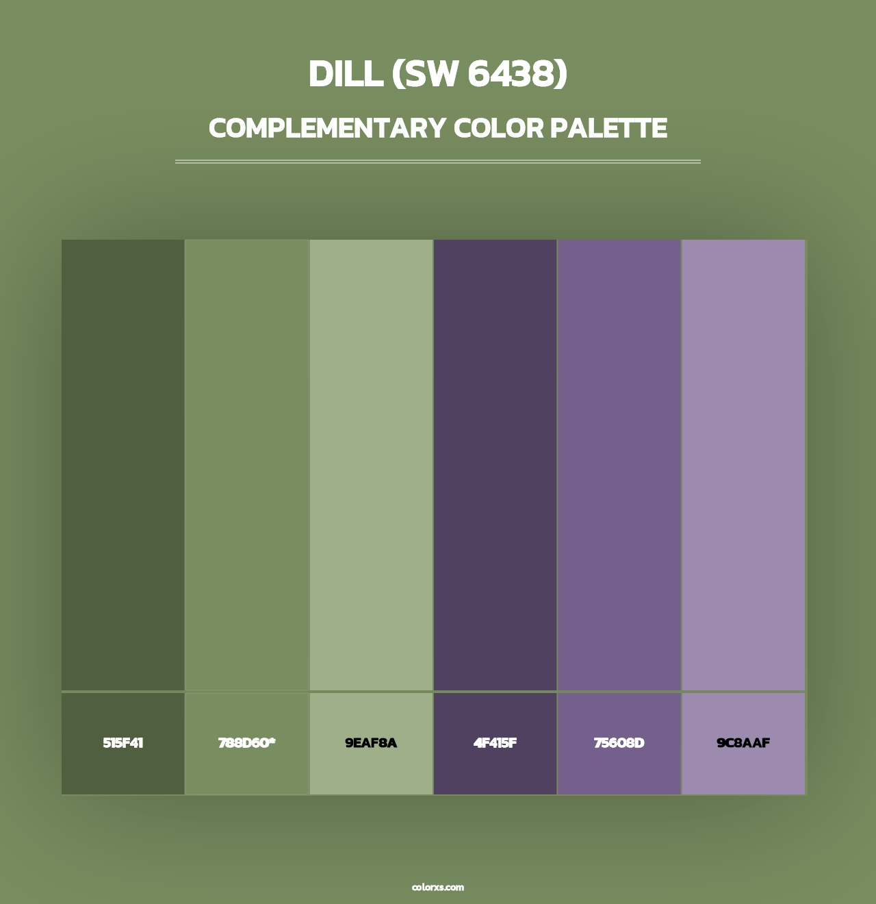 Dill (SW 6438) - Complementary Color Palette